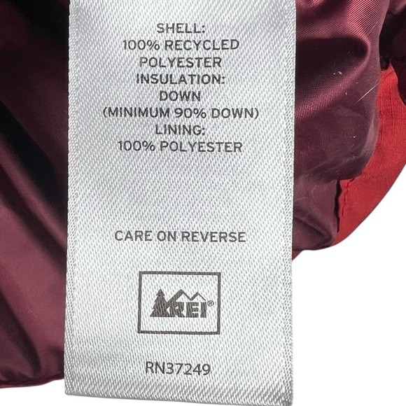 REI Women's Therum Down Filled Puffer Vest Orange Rust Red Size L - Picture 2 of 7